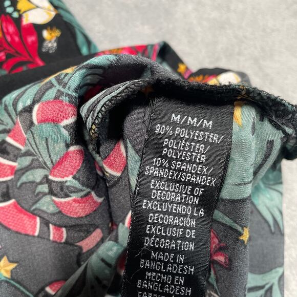 Fresh Prints Shirt Mens Medium Black Jungle Snake All Over Print Casual Stretch - Picture 4 of 7